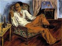 Portrait of Yasuo Kuniyoshi: Portrait of Yasuo Kuniyoshi by Bumpei Usui